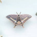 Paris Peacock Butterfly (Papilio paris) Enamel Pin