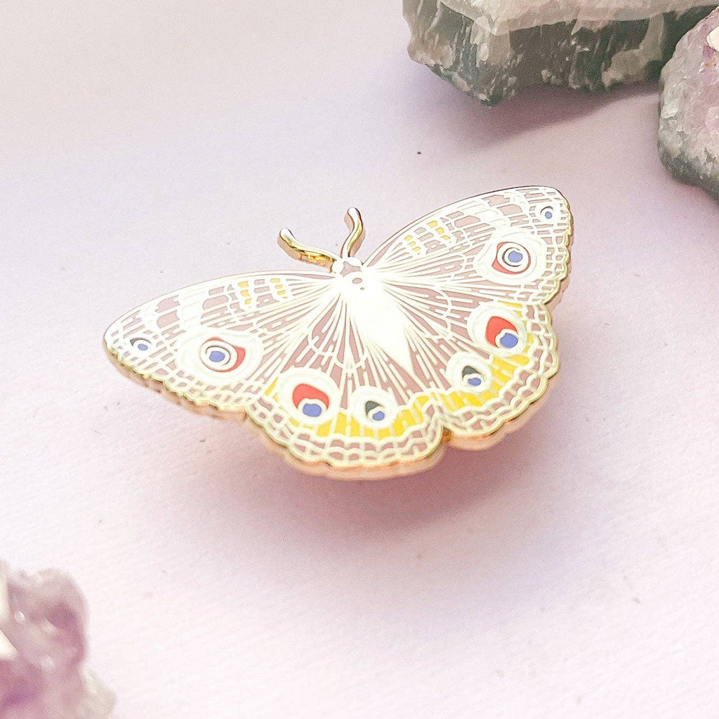 Buckeye Butterfly (Junonia coenia) Enamel Pin