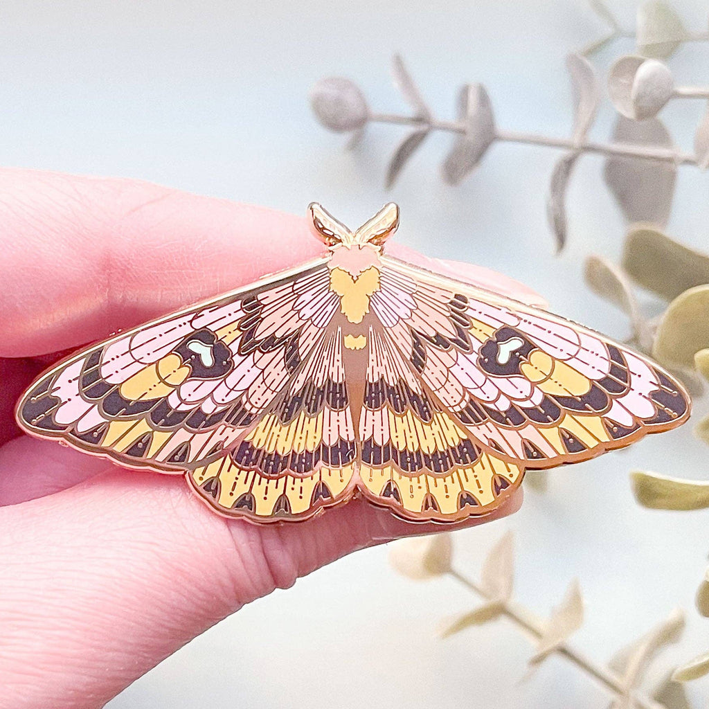 Sheep Moth (Hemileuca eglanterina) Enamel Pin