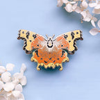Comma Butterfly (Polygonia c-album) Enamel Pin