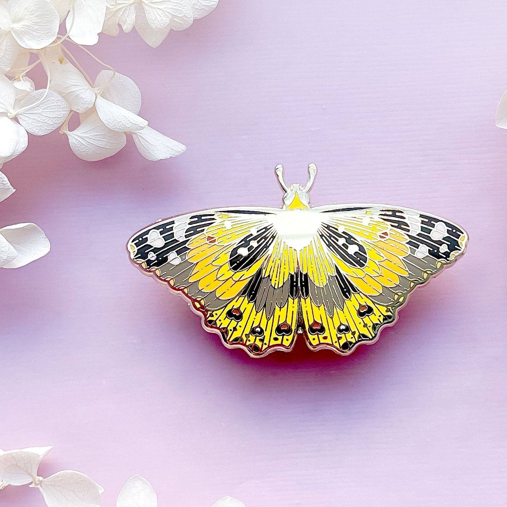 Painted Lady Butterfly (Vanessa cardui) Enamel Pin