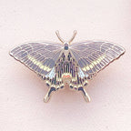 Paris Peacock Butterfly (Papilio paris) Enamel Pin