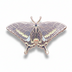 Paris Peacock Butterfly (Papilio paris) Enamel Pin