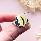 Tiny Moorish Idol Fish | Ocean Life | Hard Enamel Pin