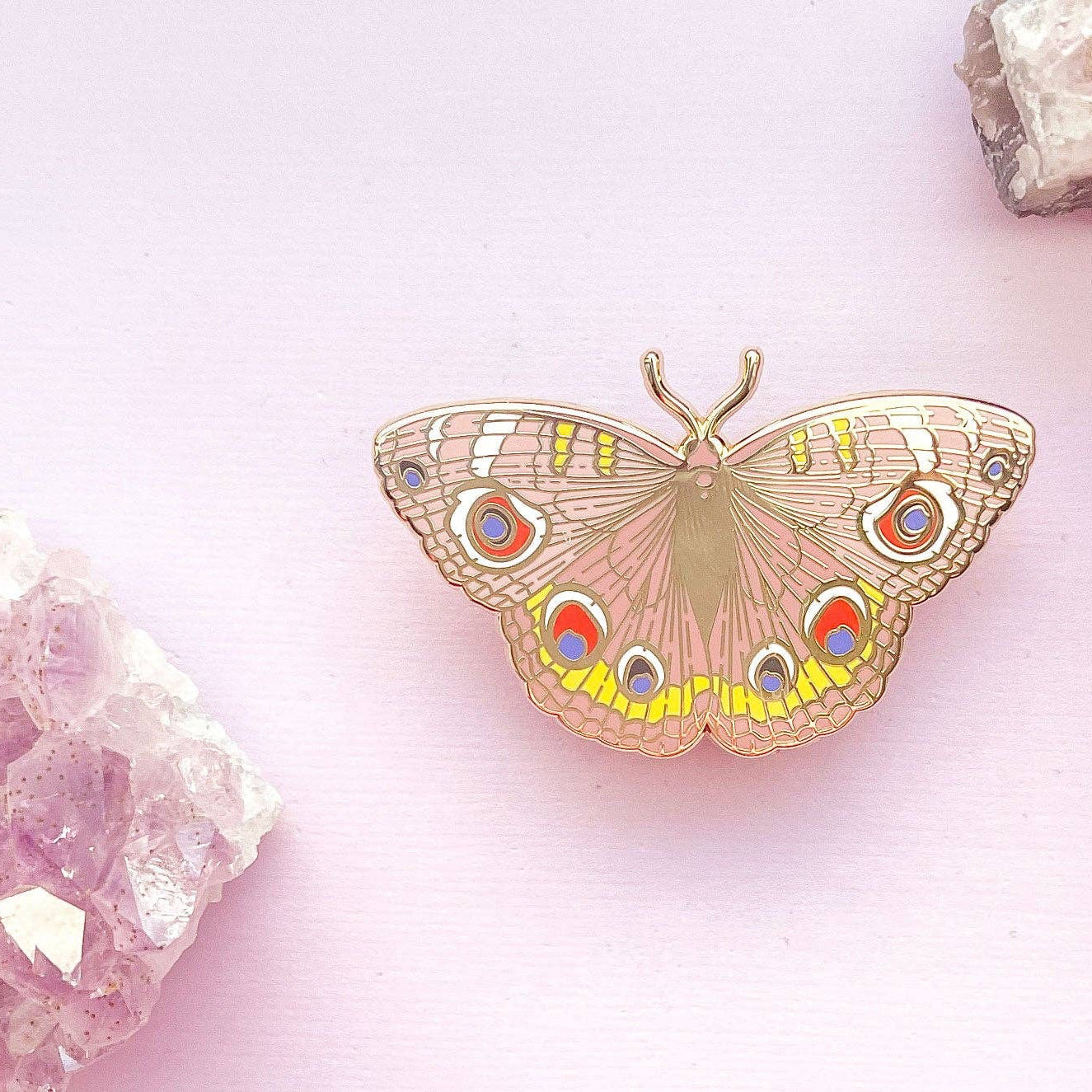 Buckeye Butterfly (Junonia coenia) Enamel Pin