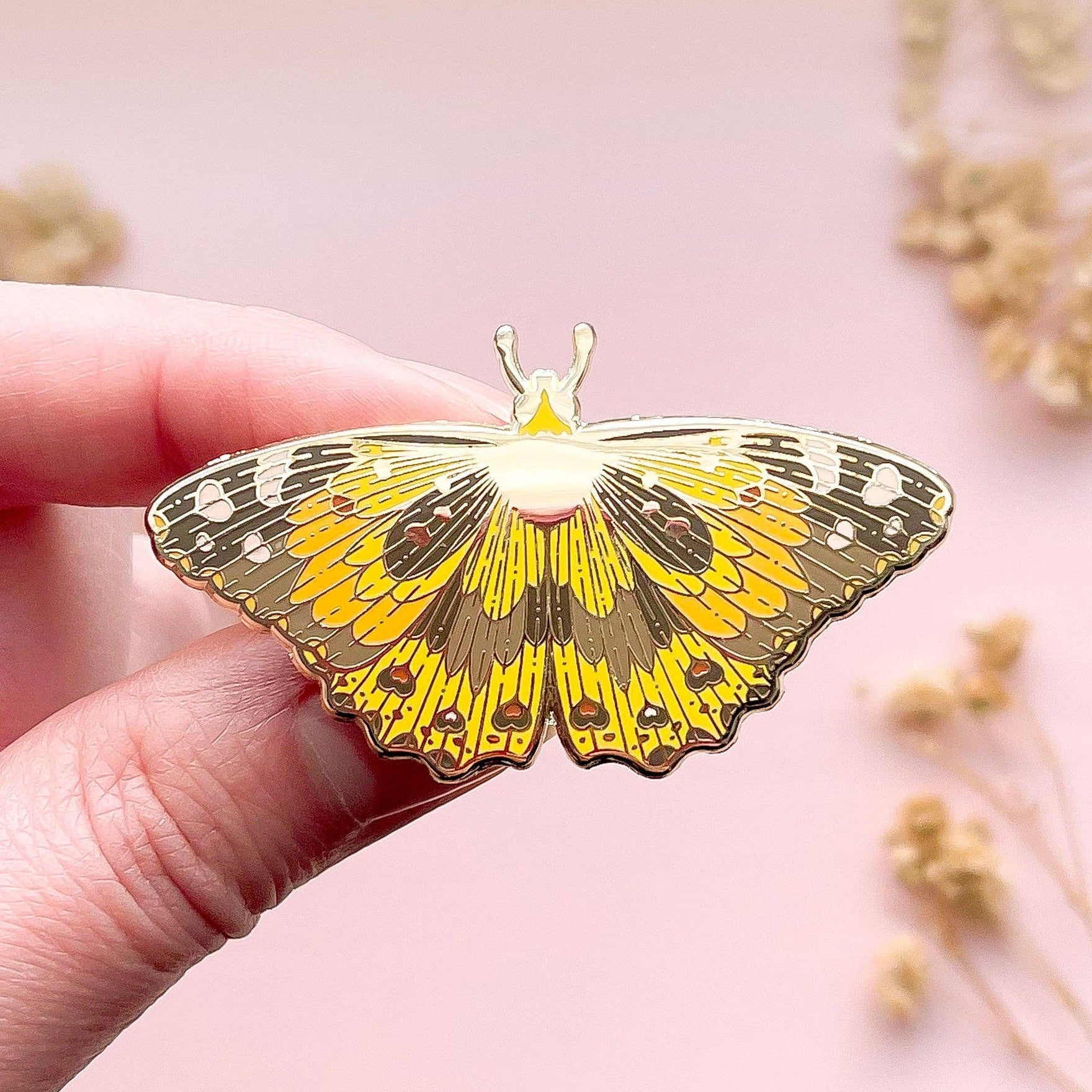 Painted Lady Butterfly (Vanessa cardui) Enamel Pin