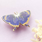 Colorado Hairstreak Butterfly (Hypaurotis crysalus) Enamel Pin