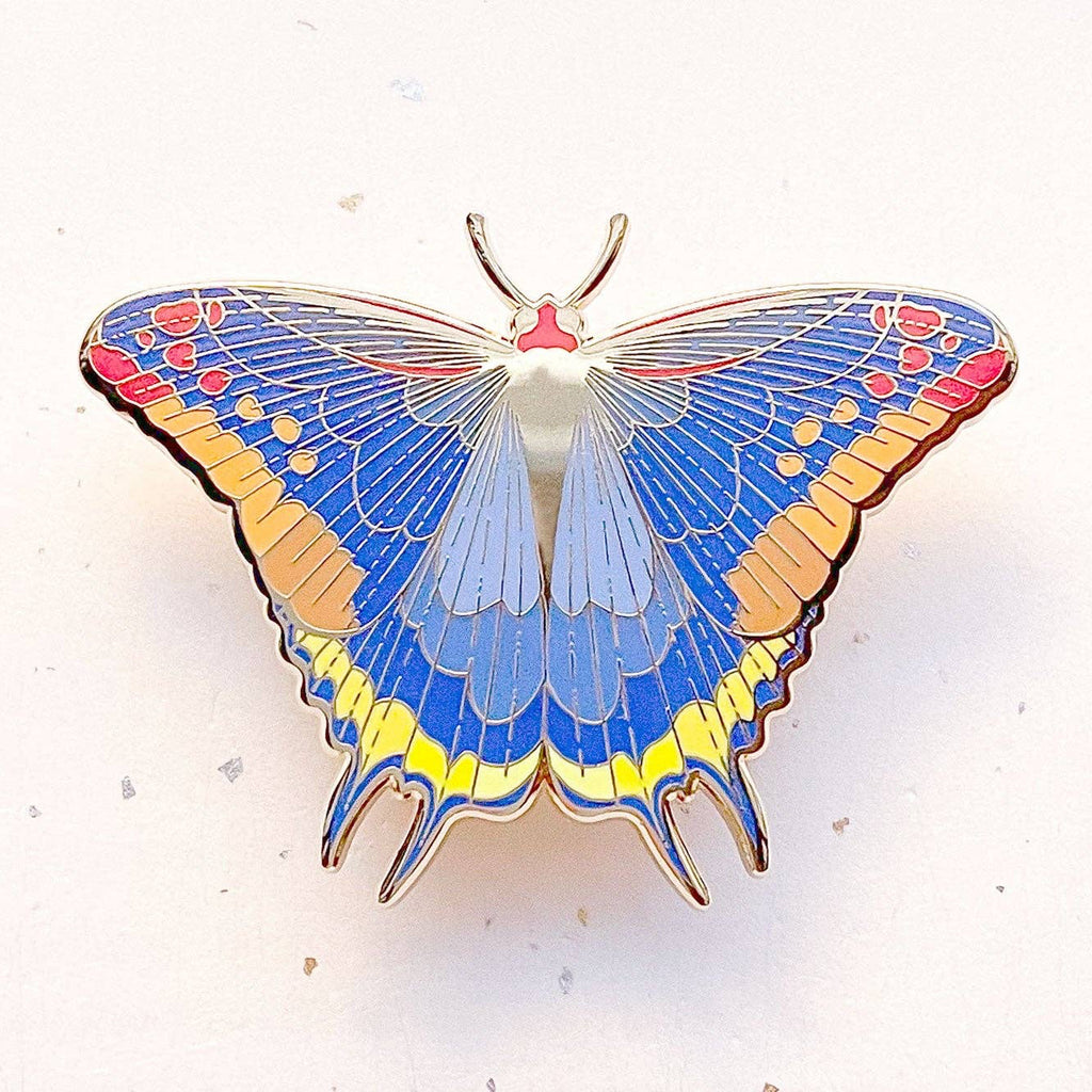 Two-Tailed Pasha Butterfly (Charaxes jasius) Enamel Pin