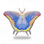 Two-Tailed Pasha Butterfly (Charaxes jasius) Enamel Pin
