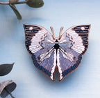 Blue Oakleaf Butterfly (Kallima horsfieldii) Enamel Pin
