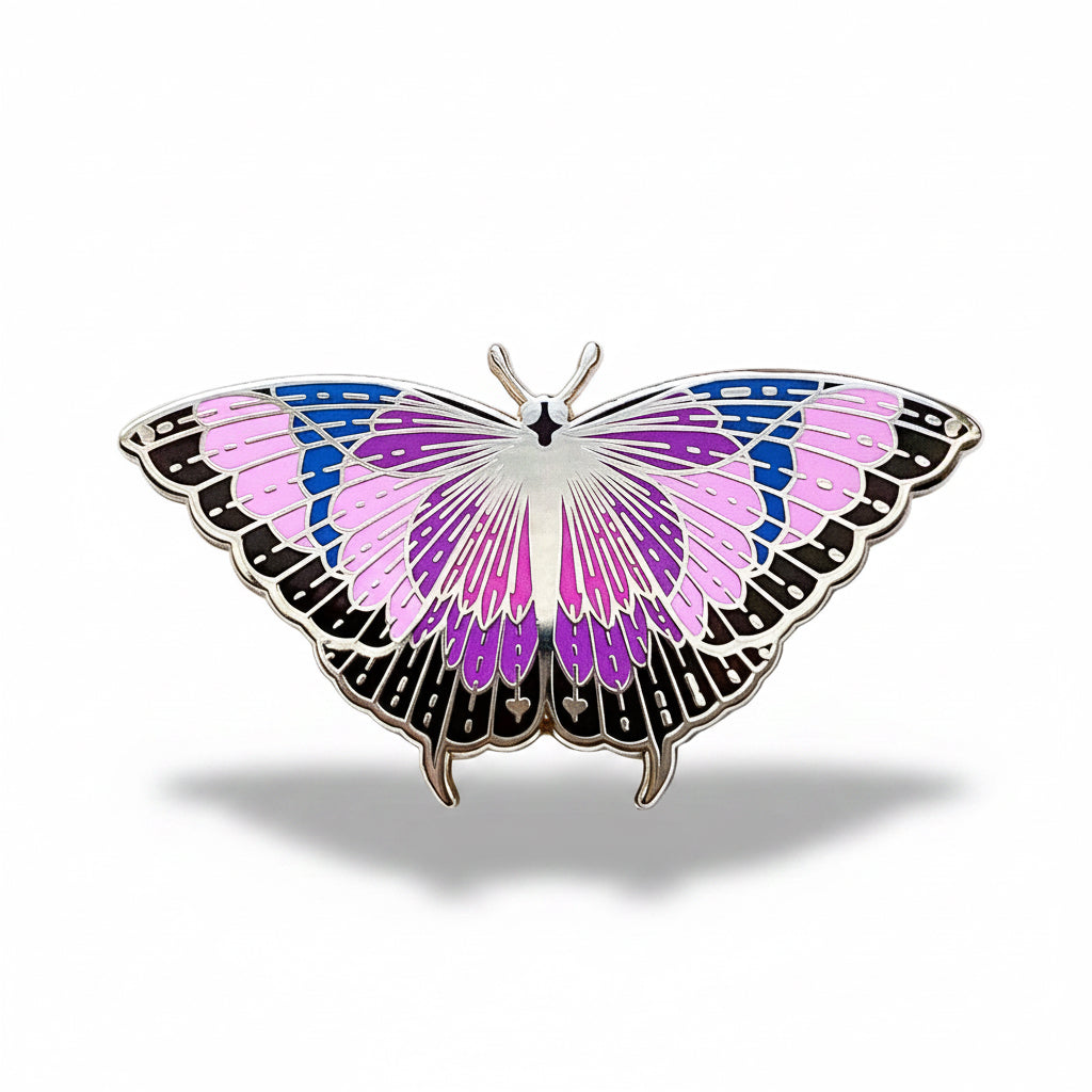Noble Leafwing Butterfly (Fountainea nobilis) Enamel Pin