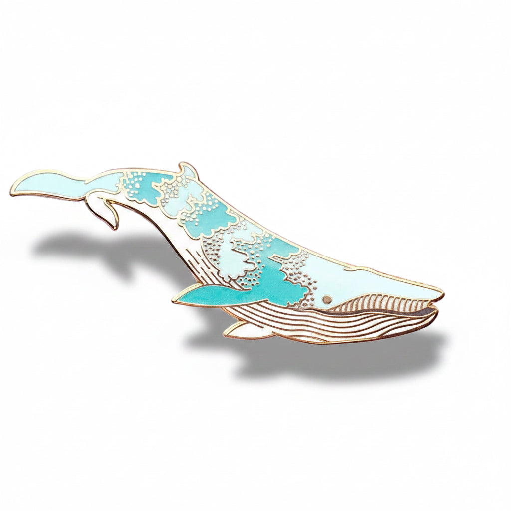 Bryde's Whale (Star Shine) Glow in the Dark Enamel Pin