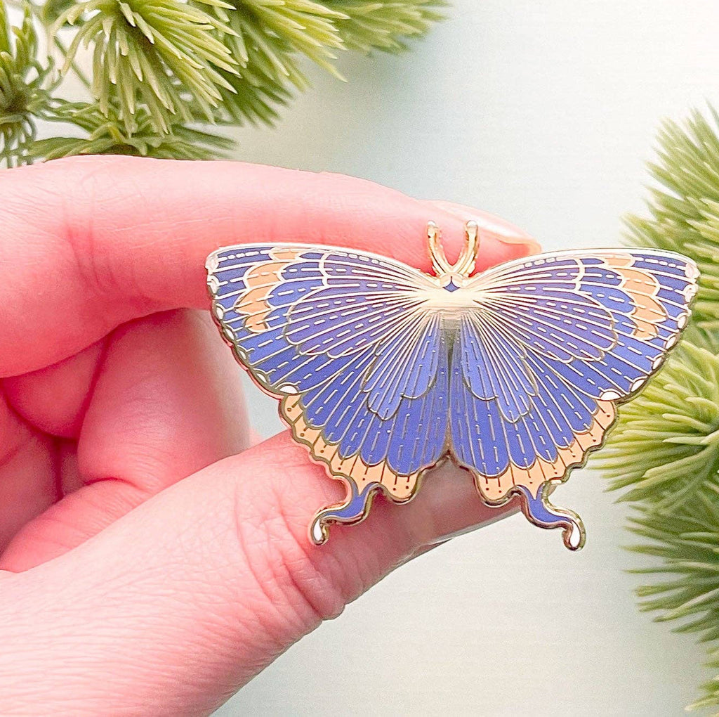 Colorado Hairstreak Butterfly (Hypaurotis crysalus) Enamel Pin