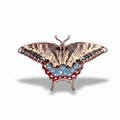 Eastern Tiger Swallowtail Butterfly (Papilio glaucus) Enamel Pin