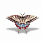 Eastern Tiger Swallowtail Butterfly (Papilio glaucus) Enamel Pin