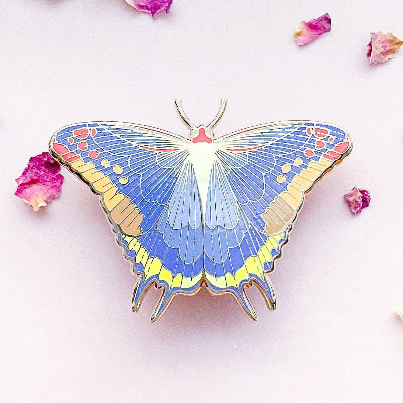 Two-Tailed Pasha Butterfly (Charaxes jasius) Enamel Pin