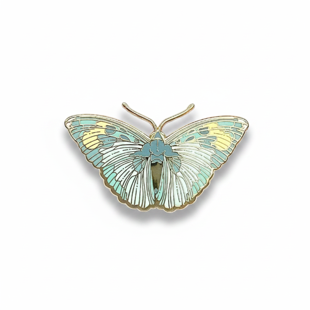 Widespread Forester Butterfly (Euphaedra medon) Enamel Pin