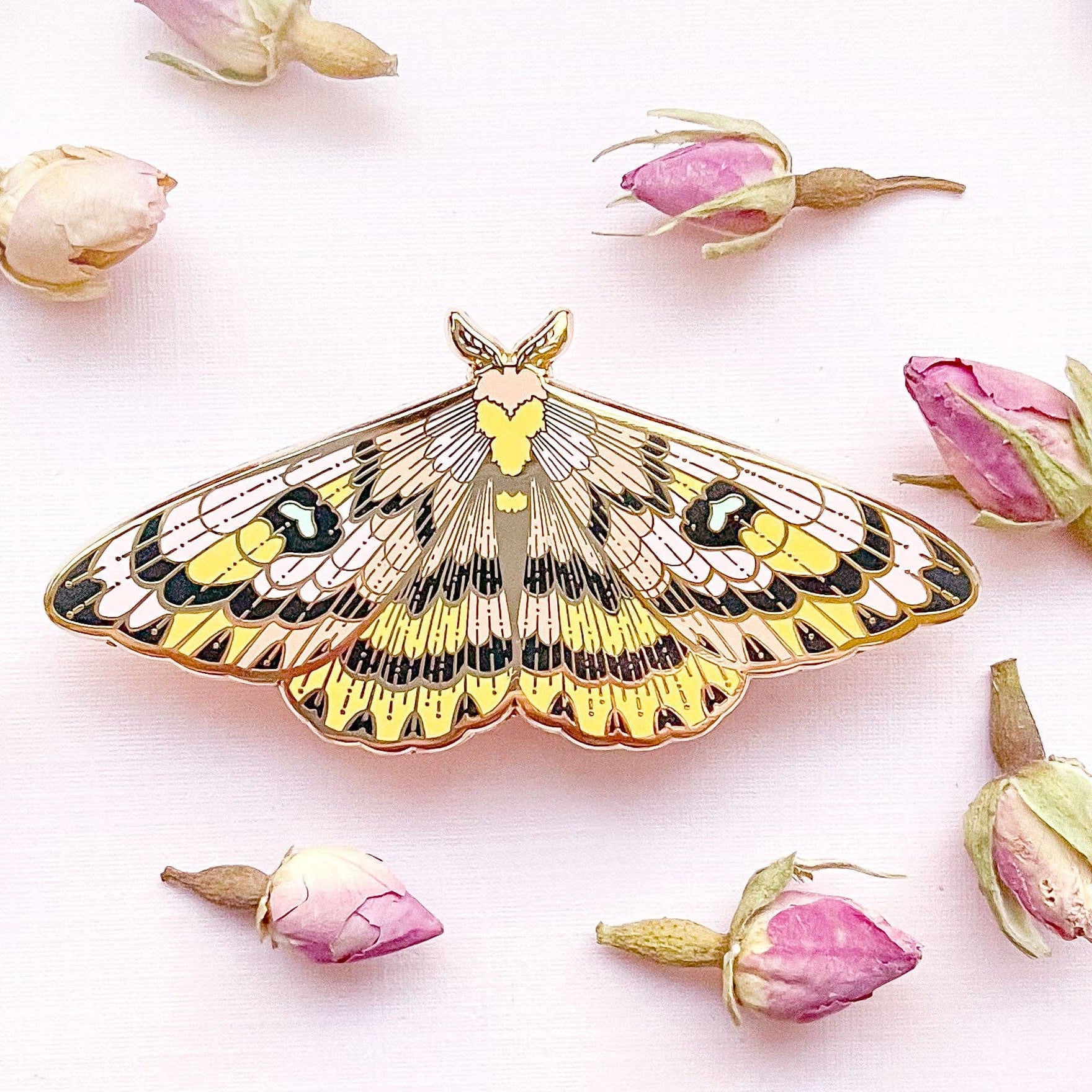 Sheep Moth (Hemileuca eglanterina) Enamel Pin