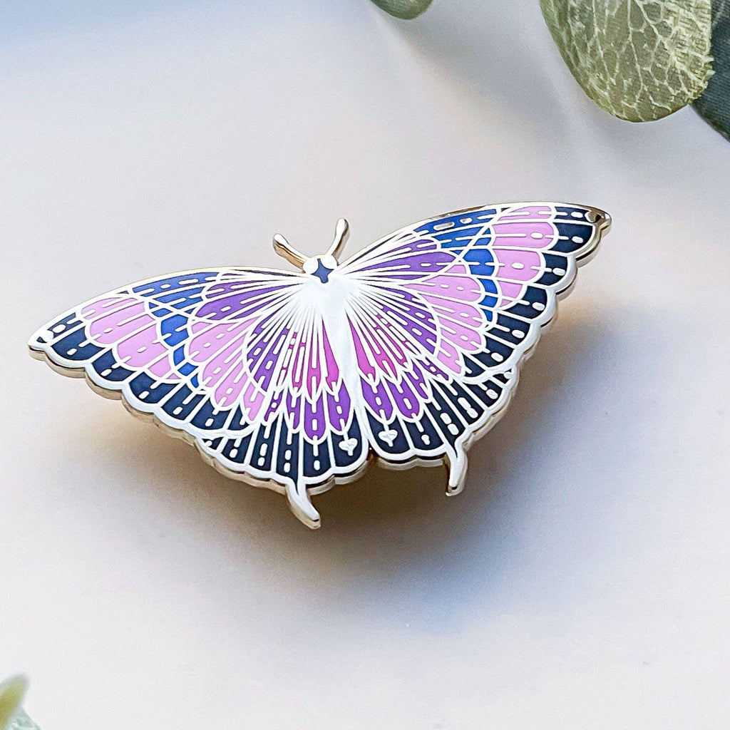 Noble Leafwing Butterfly (Fountainea nobilis) Enamel Pin