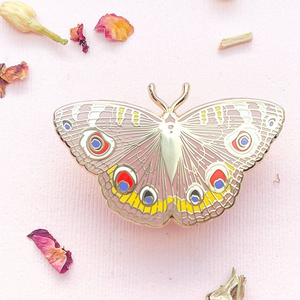 Buckeye Butterfly (Junonia coenia) Enamel Pin