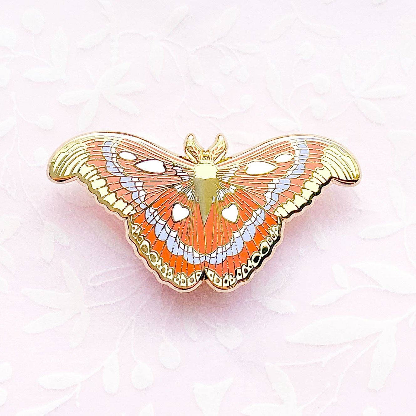 Atlas Moth (Attacus atlas) Enamel Pin