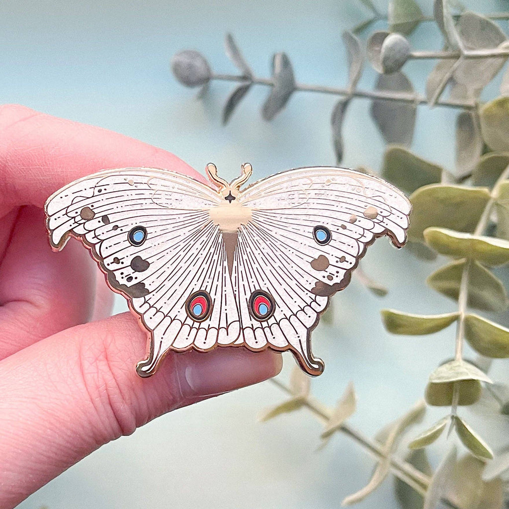 Forest Mother of Pearl Butterfly (Protogoniomorpha parhassus) Enamel Pin