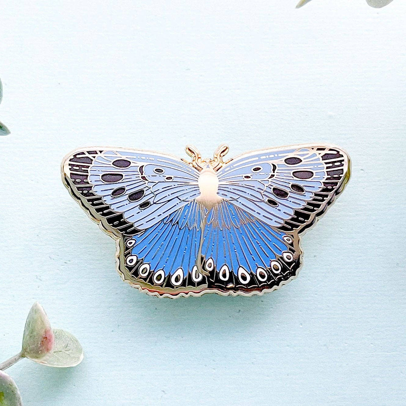 Large Blue Butterfly (Phengaris arion) Enamel Pin