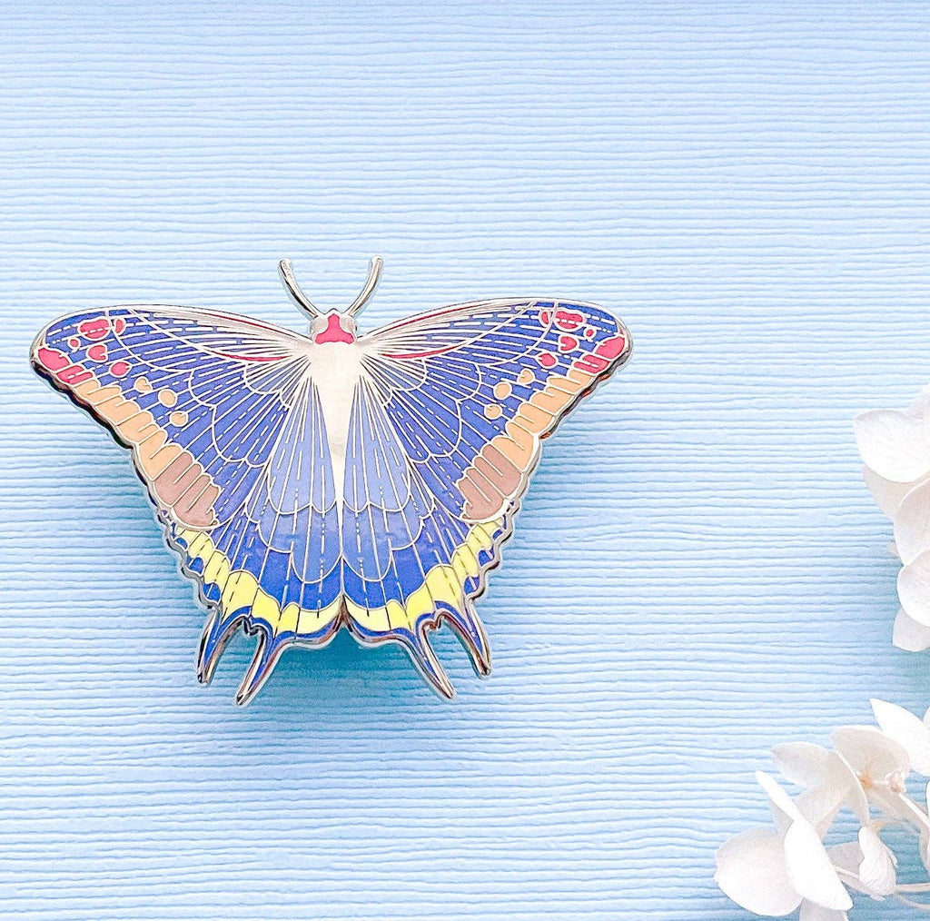 Two-Tailed Pasha Butterfly (Charaxes jasius) Enamel Pin