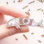 Ancient Zygophyseter | Sperm Whale | Collectible | Enamel Pin