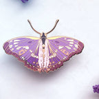 Lesser Purple Emperor Butterfly (Apatura ilia) Enamel Pin