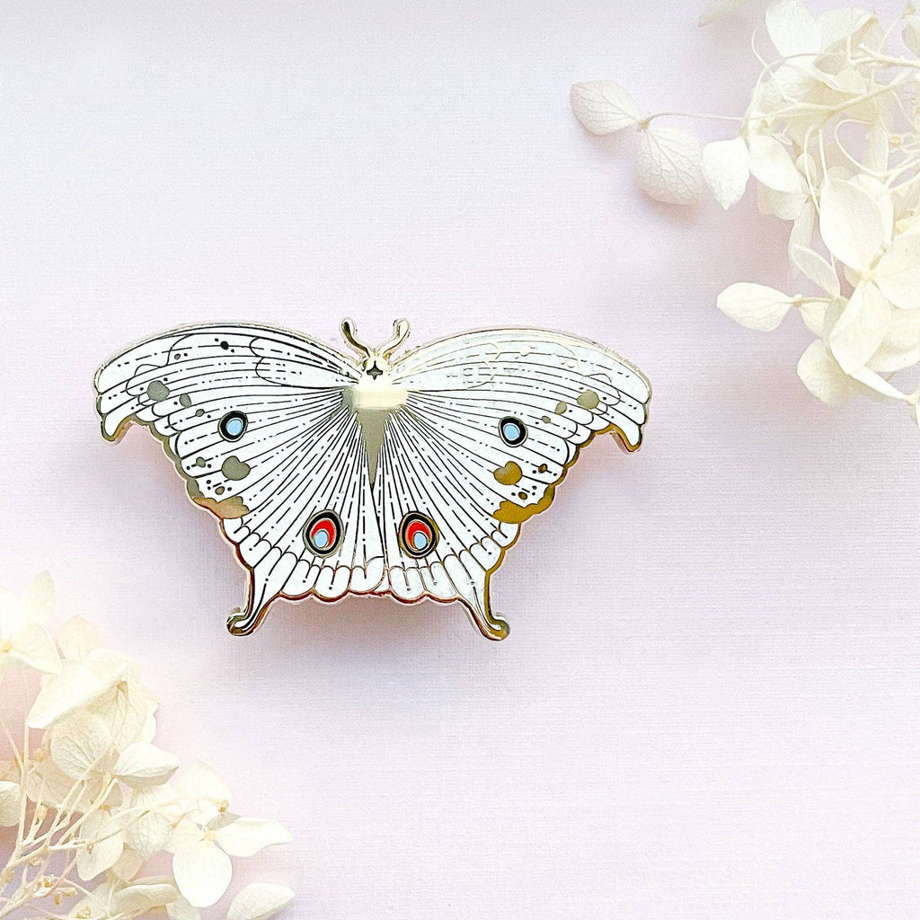 Forest Mother of Pearl Butterfly (Protogoniomorpha parhassus) Enamel Pin