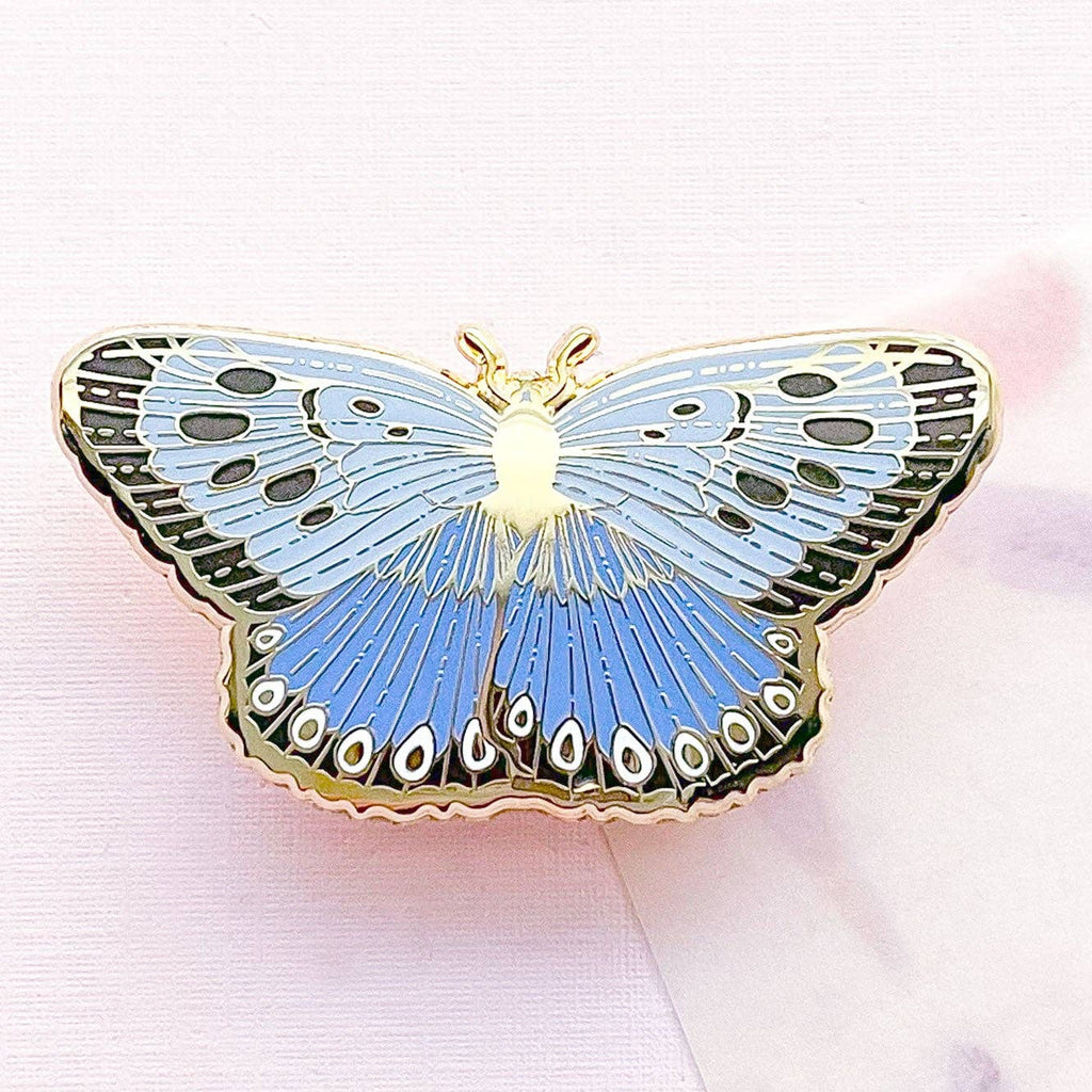 Large Blue Butterfly (Phengaris arion) Enamel Pin