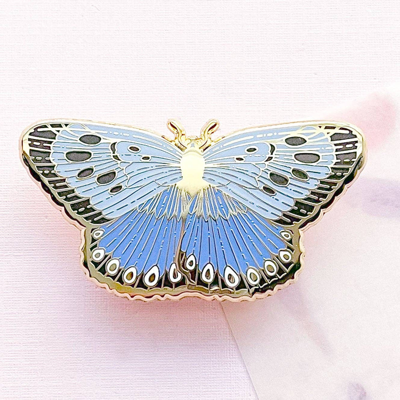 Large Blue Butterfly (Phengaris arion) Enamel Pin
