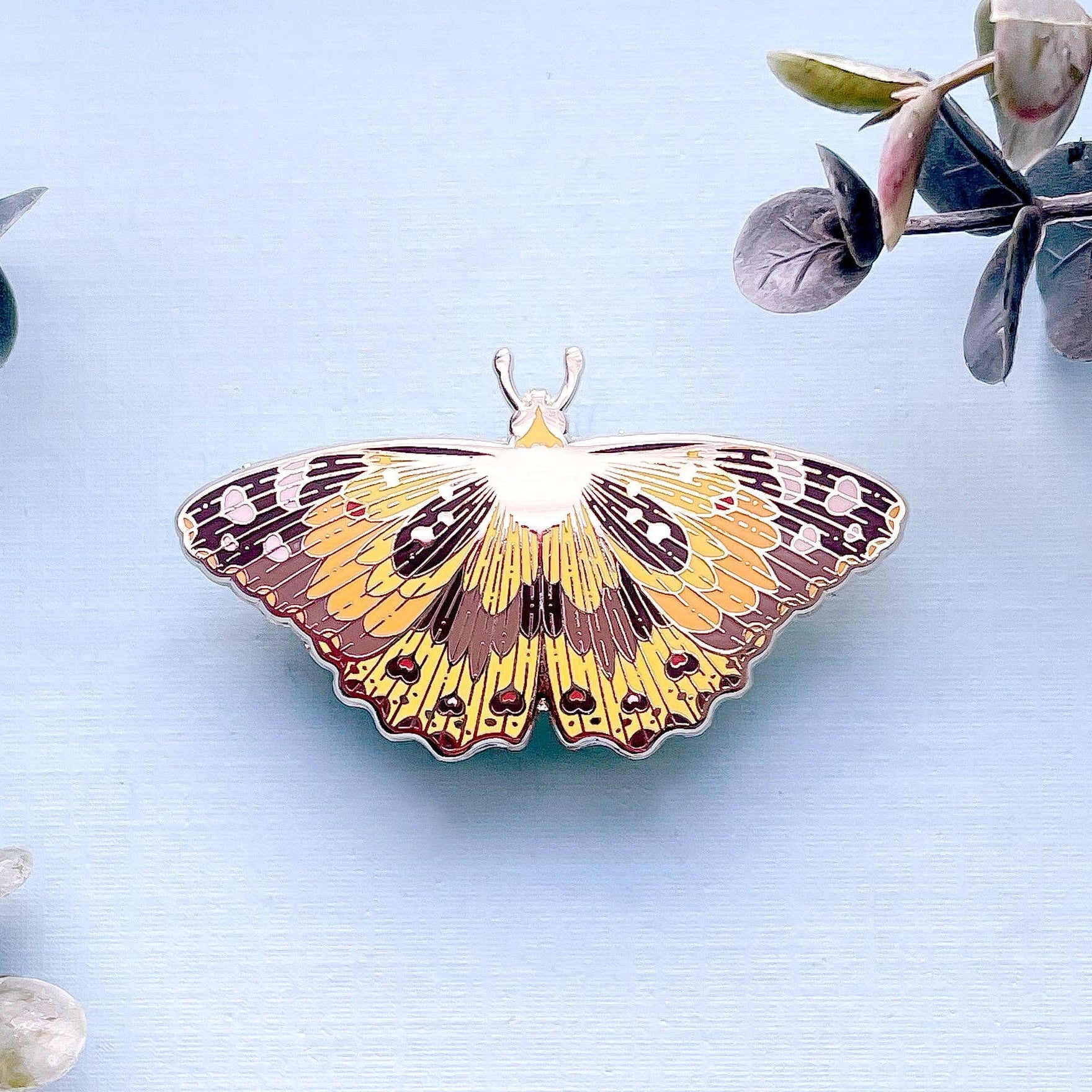 Painted Lady Butterfly (Vanessa cardui) Enamel Pin