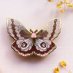 Coloradia Velda Pine Moth (Coloradia velda) Enamel Pin