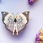 Blue Oakleaf Butterfly (Kallima horsfieldii) Enamel Pin