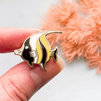 Tiny Moorish Idol Fish | Ocean Life | Hard Enamel Pin