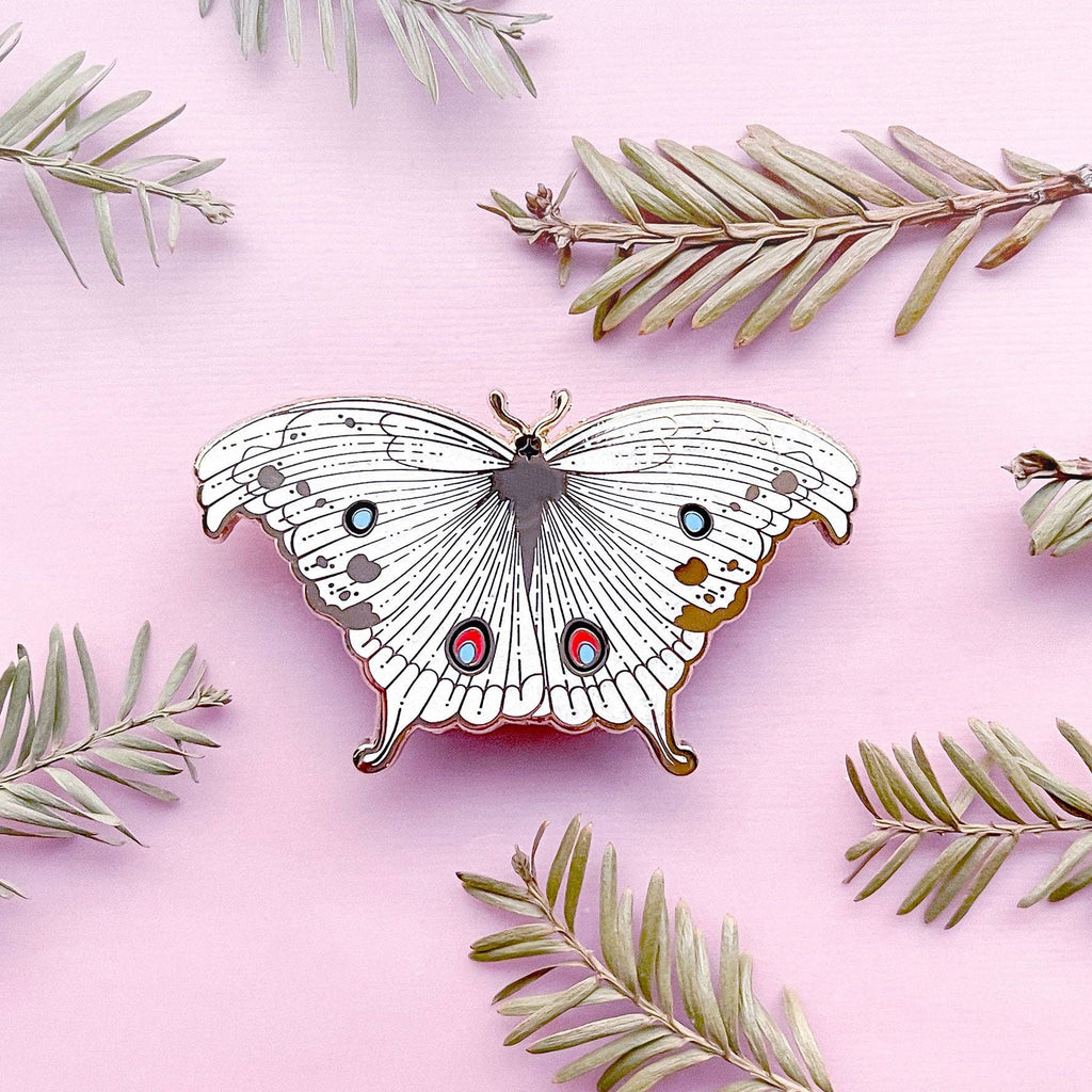 Forest Mother of Pearl Butterfly (Protogoniomorpha parhassus) Enamel Pin